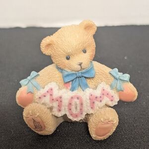 Vintage Cherished Teddies 1998 Mom Decorative Collectable Figure With Bows